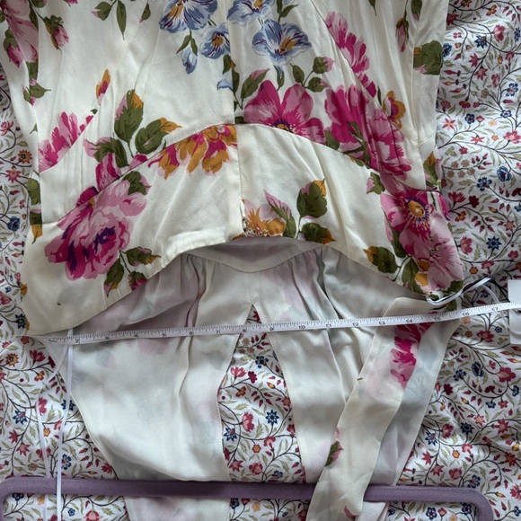 REFORMATION Briony Dress Giverny Floral Maxi A-line Halter Dress NWT - Picture 10 of 11